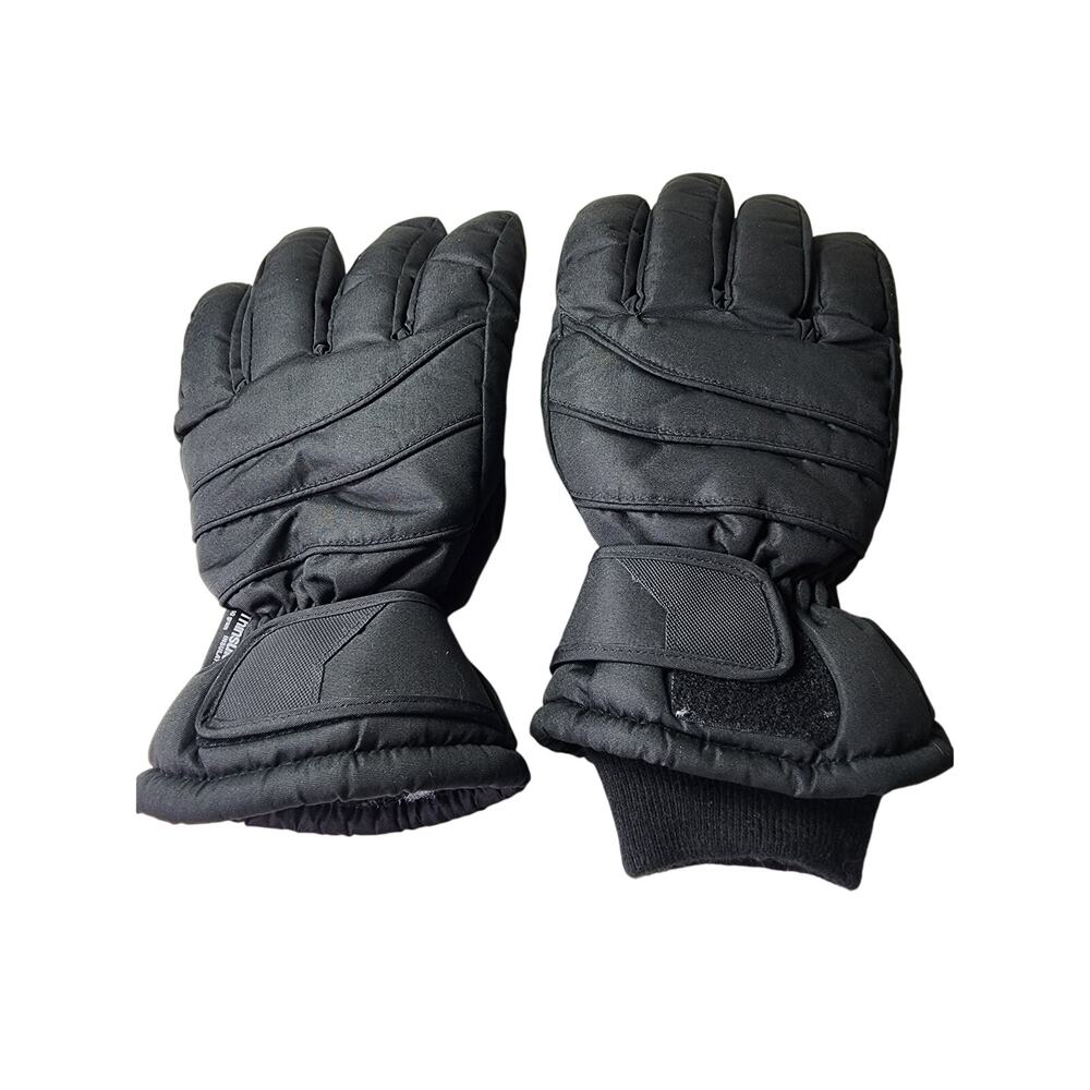 N'ICE CAPS Black Thinsulate Insulated Gloves L / XL